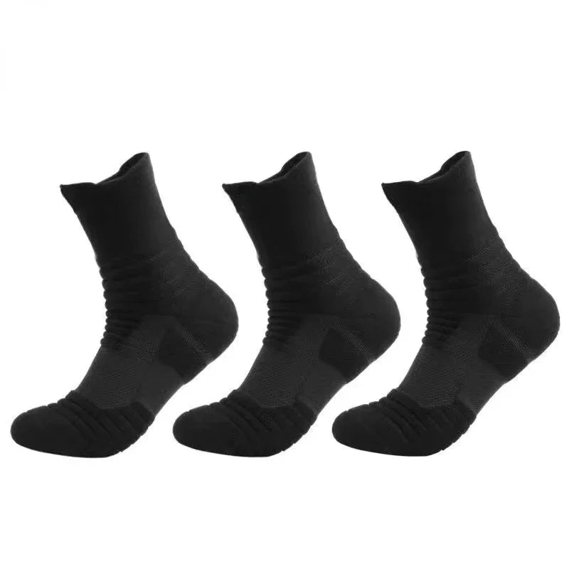 3 Pairs/Lot Men's Compression Sports Socks