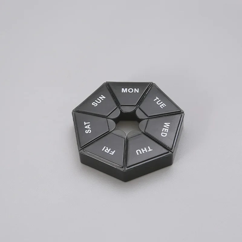Mini Portable 7-Day Pill Organizer Box