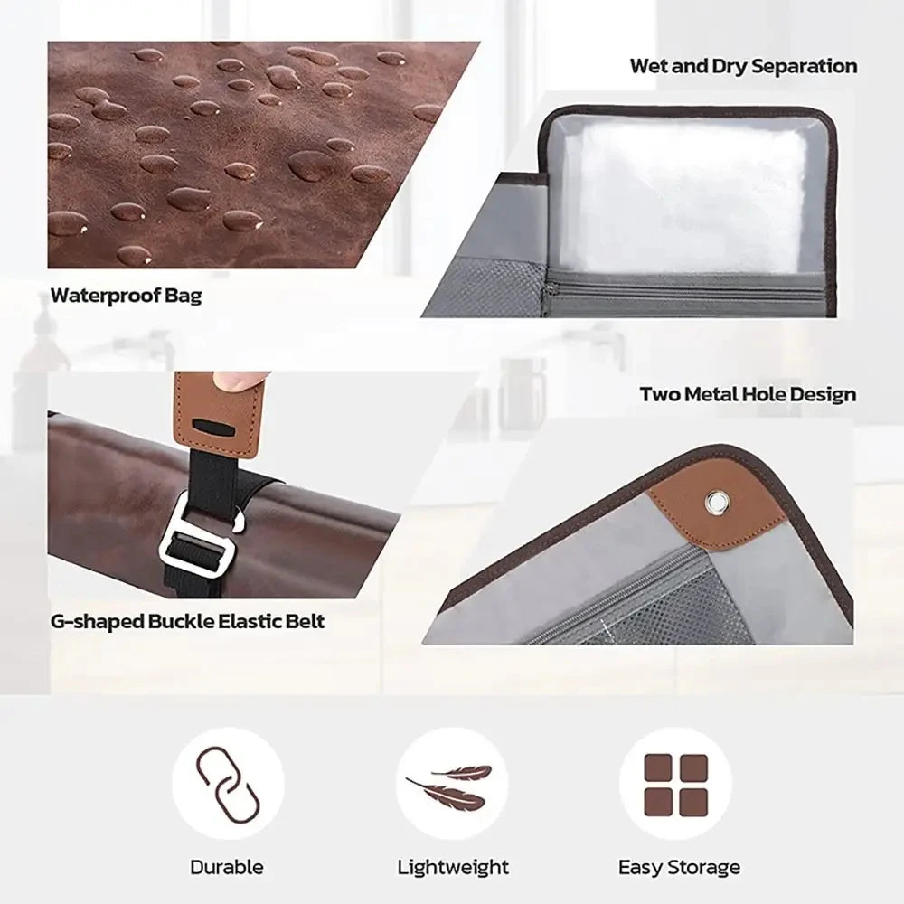 PU Leather Travel Toiletry Bag