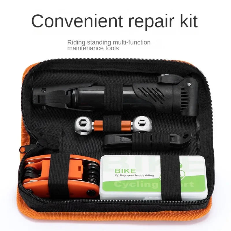Bicycle Repair Kit with Pump