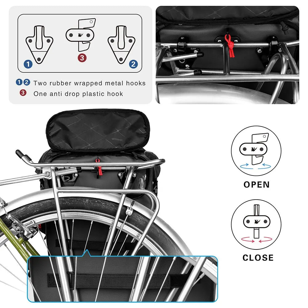 Rhinowalk 20L Waterproof Bike Pannier Bag