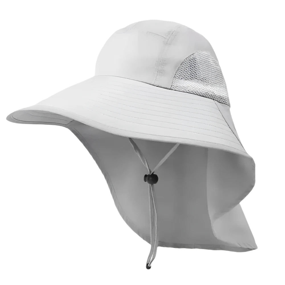 Wide Brim Sun Hat with Neck Flap