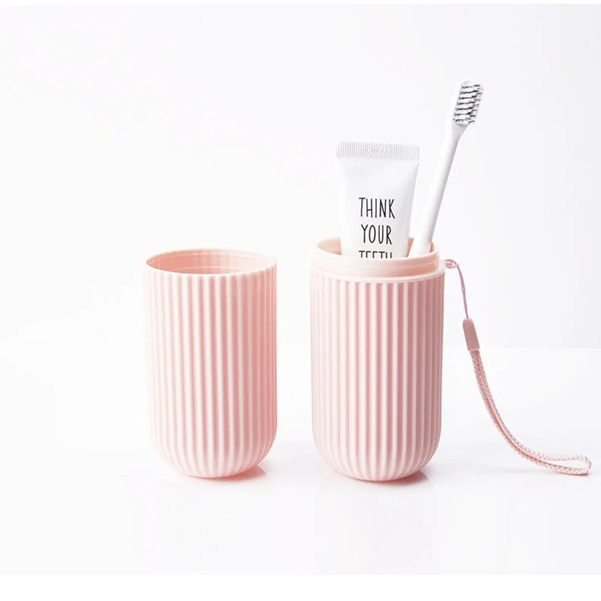 Portable Toothbrush and Toothpaste Holder Case