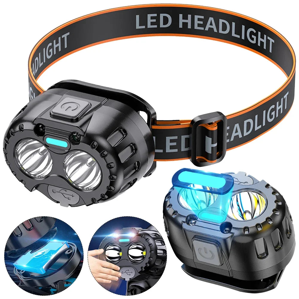 Powerful IPX4 Waterproof LED Headlamp