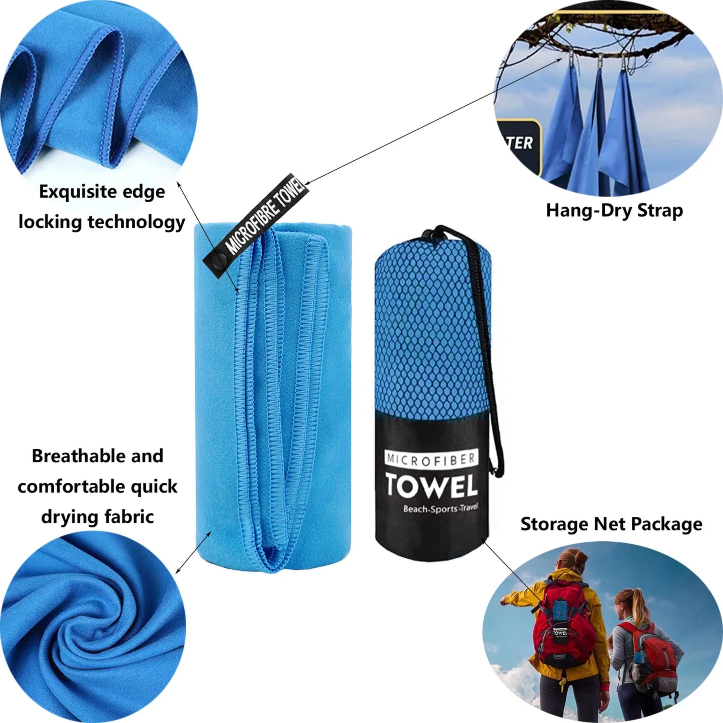 Quick-Drying Camping Hiking Towel