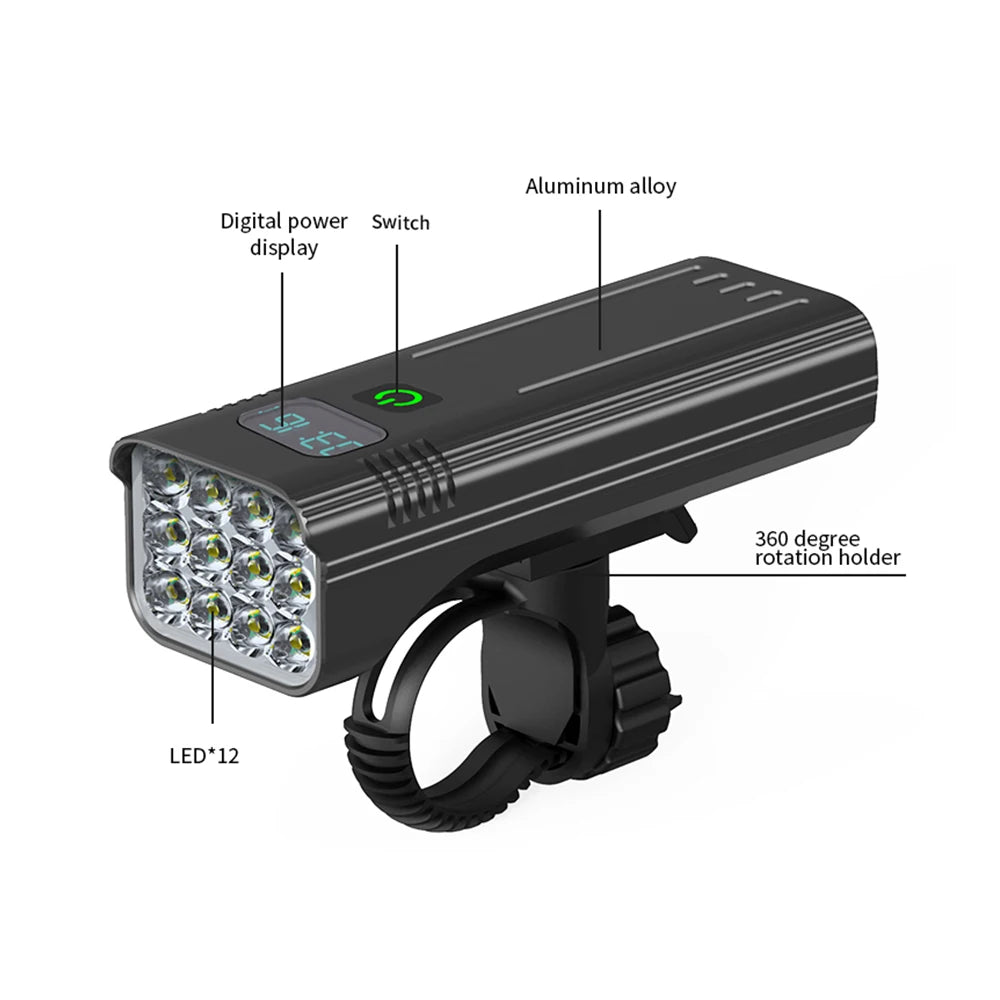 Bike Light with OLED Display & Power Bank