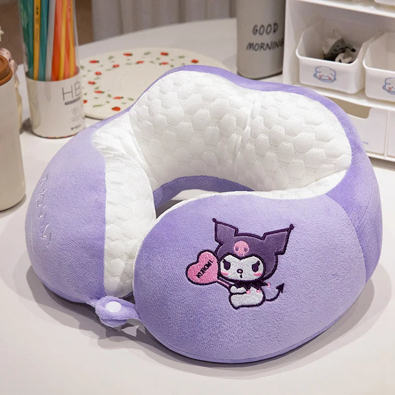 Lovely Kuromi & My Melody U-Shaped Neck Pillow