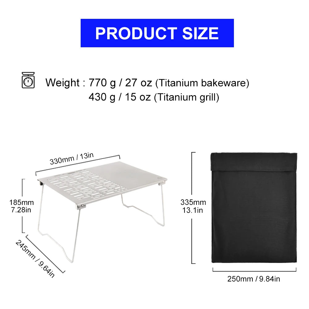 Widesea Titanium Charcoal BBQ Grill Net