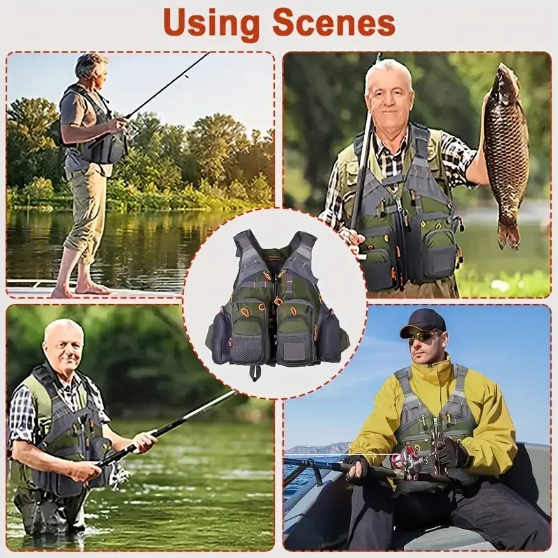 Breathable Mesh Fishing Vest