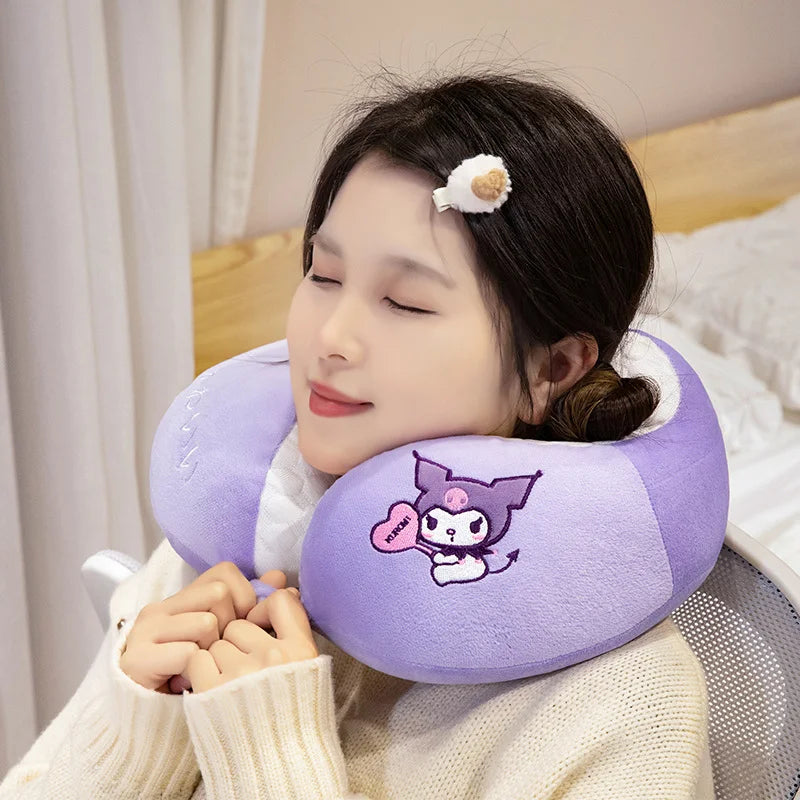 Lovely Kuromi & My Melody U-Shaped Neck Pillow
