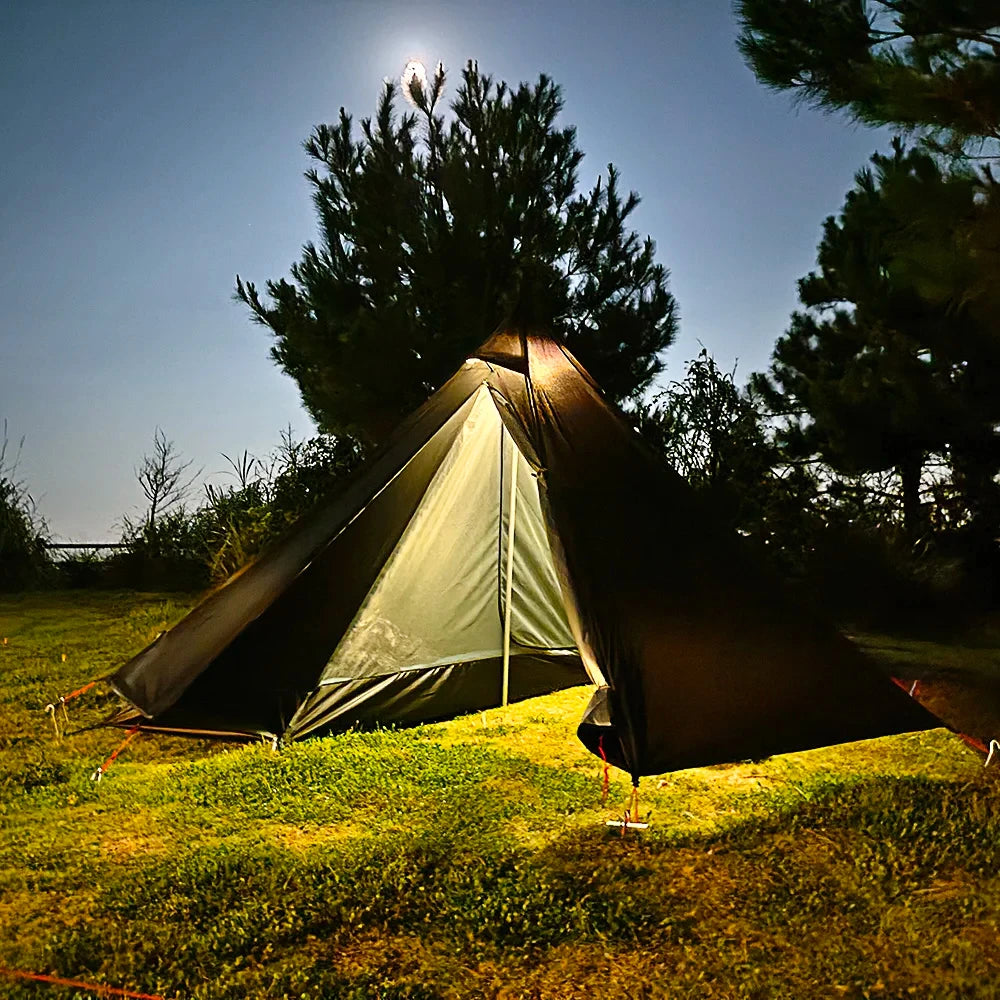 Camping Hot Tent with Chimney Window