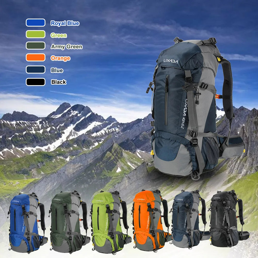50L Waterproof Outdoor Back pack with Rain Cover