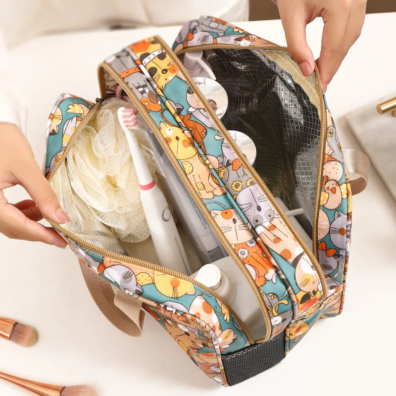 Large Capacity Cartoon Cosmetic Bag