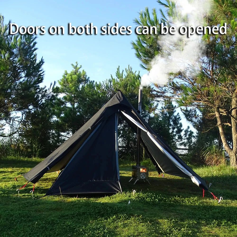 Camping Hot Tent with Chimney Window