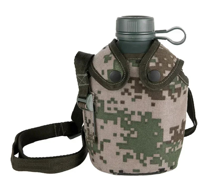 1L Camouflage Aluminum Tactical Water Bottle