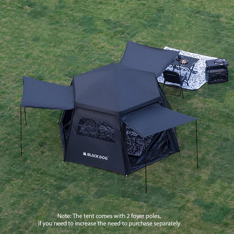 BLACK DOG Luxury Family Camping Tent