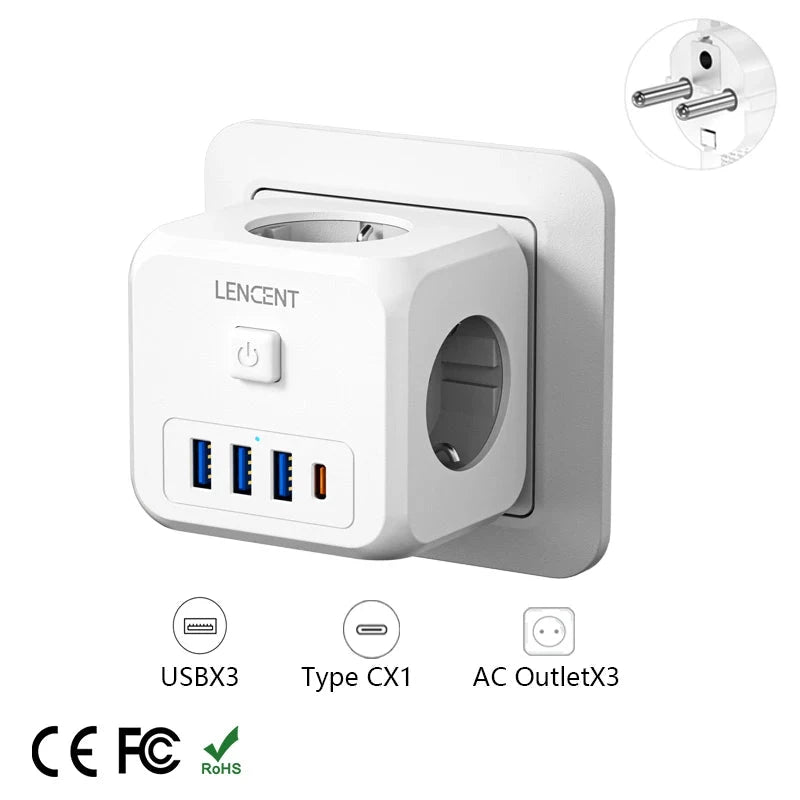 LENCENT Wall Socket Extender