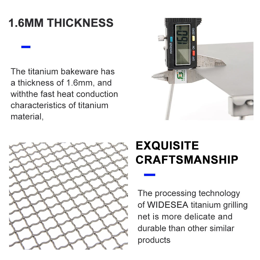 Widesea Titanium Charcoal BBQ Grill Net