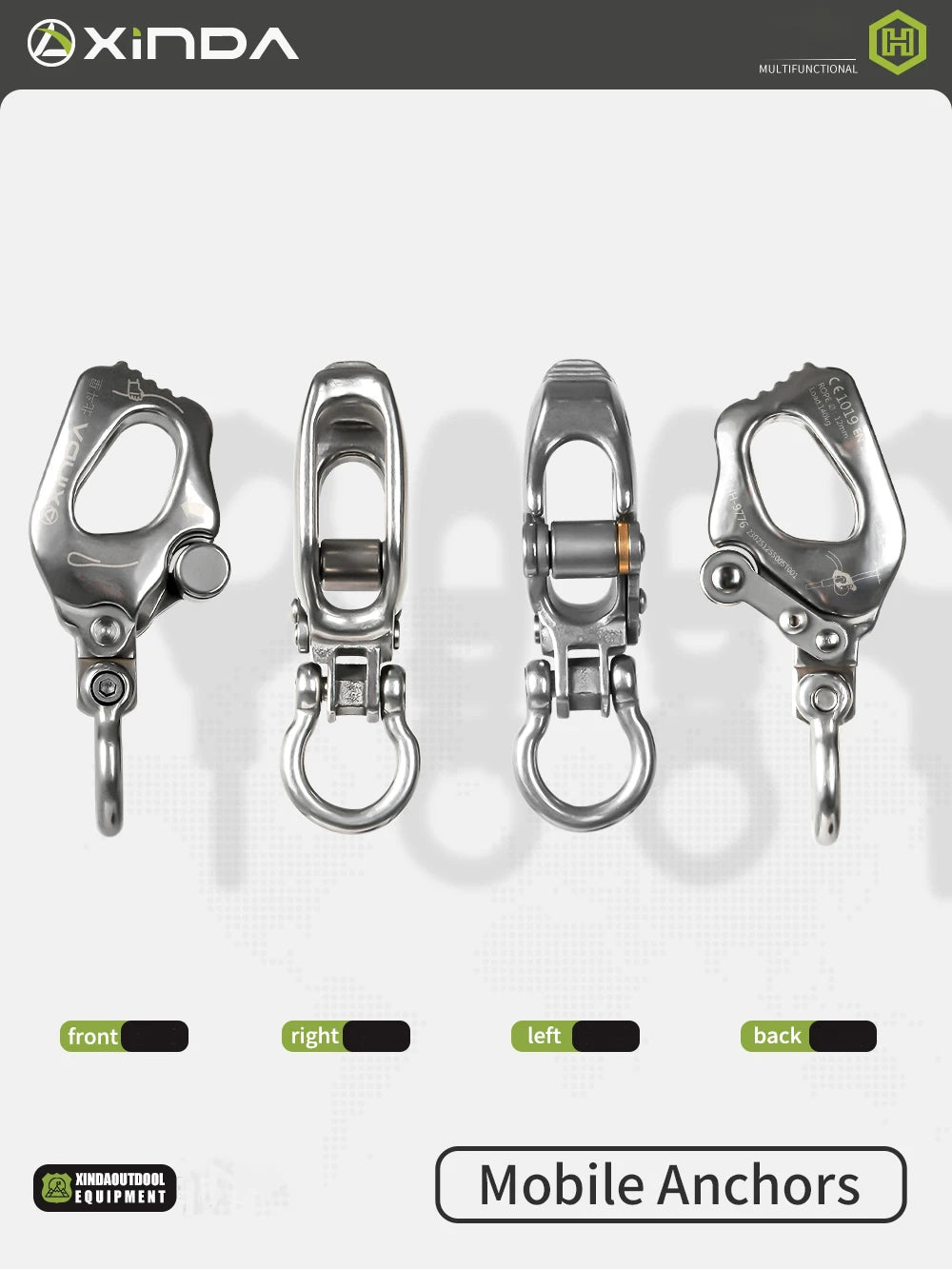 Xinda Big Dipper Stainless Steel Descender