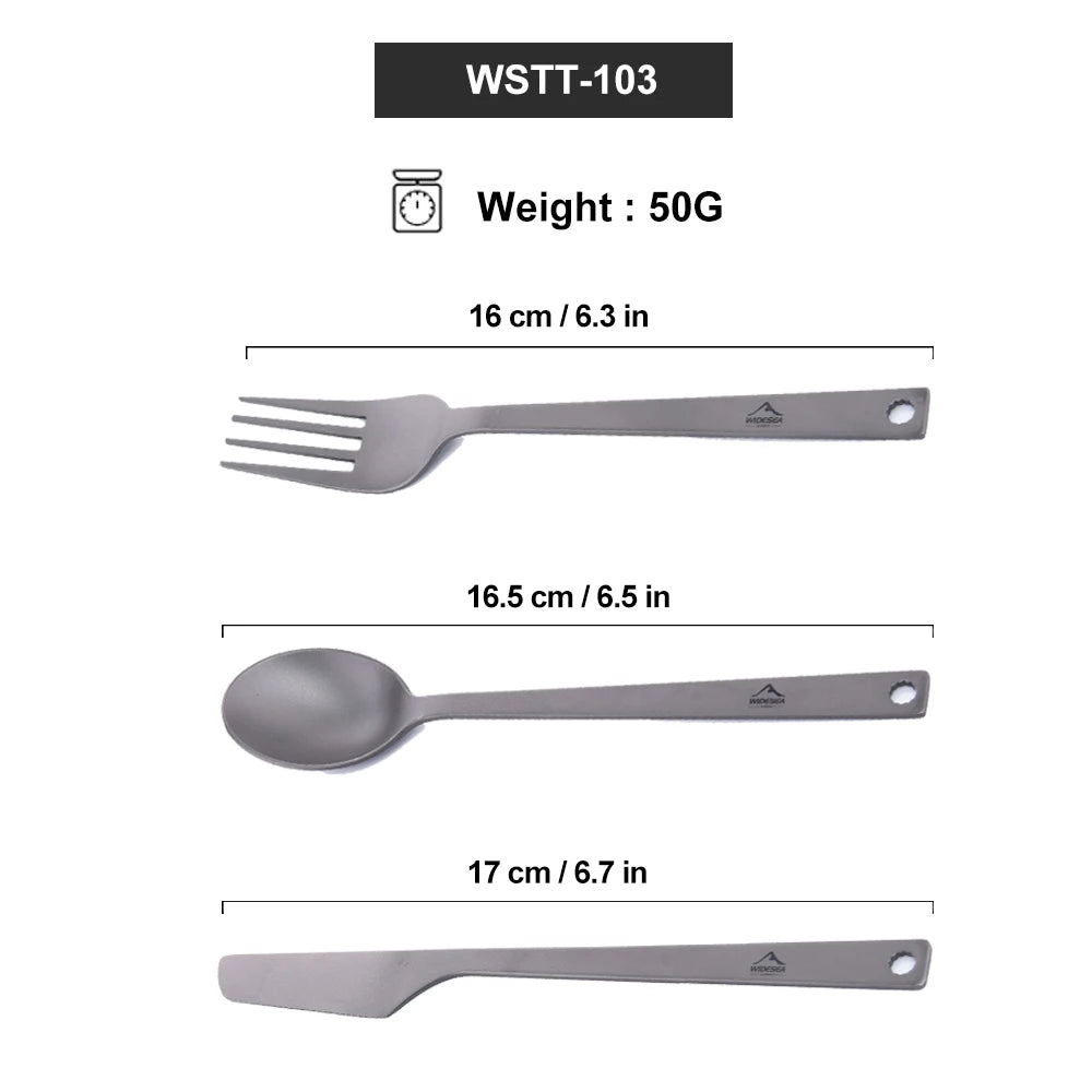 Widesea Titanium – Ultralight Camping Cutlery