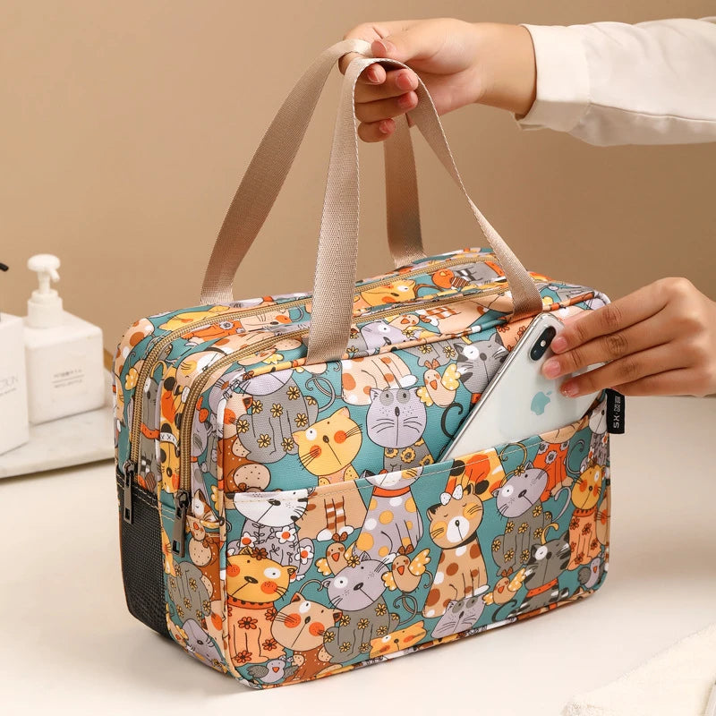 Large Capacity Cartoon Cosmetic Bag