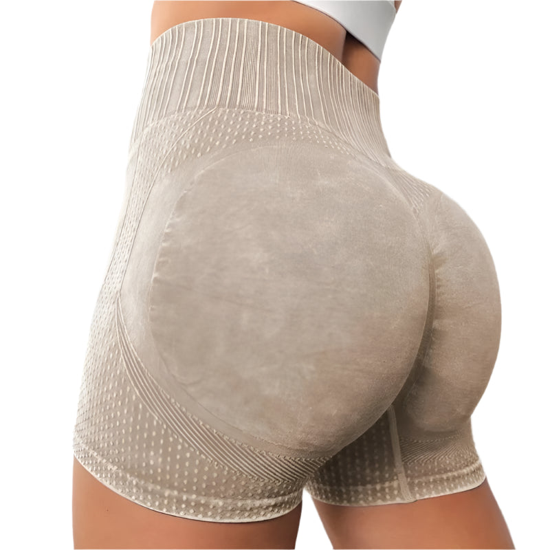 Seamless Knitted Buttock Sports Shorts