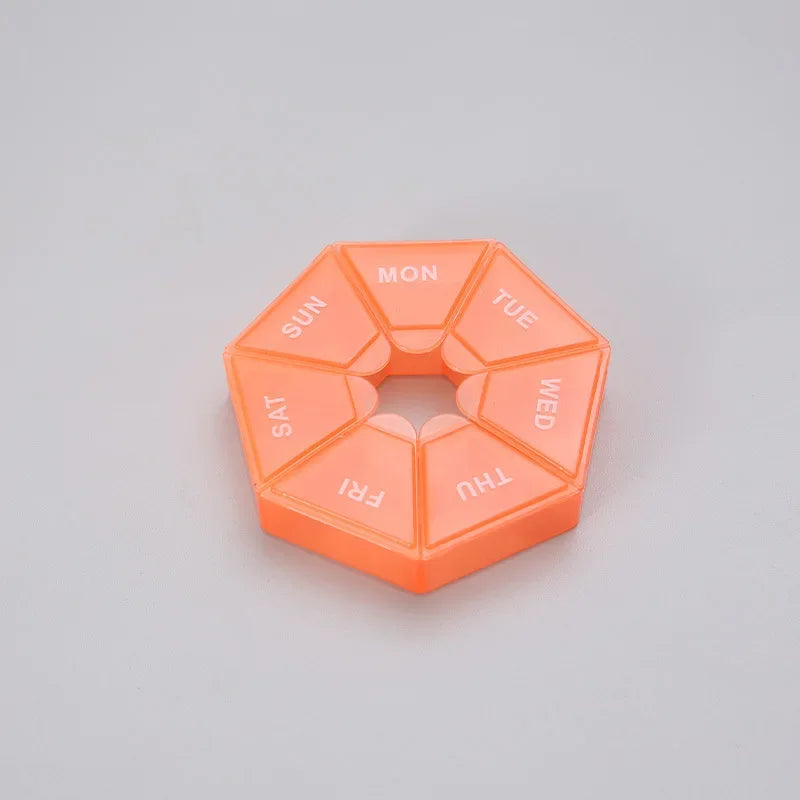 Mini Portable 7-Day Pill Organizer Box
