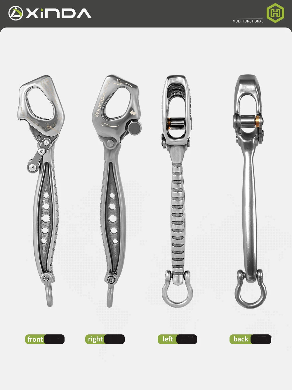 Xinda Big Dipper Stainless Steel Descender