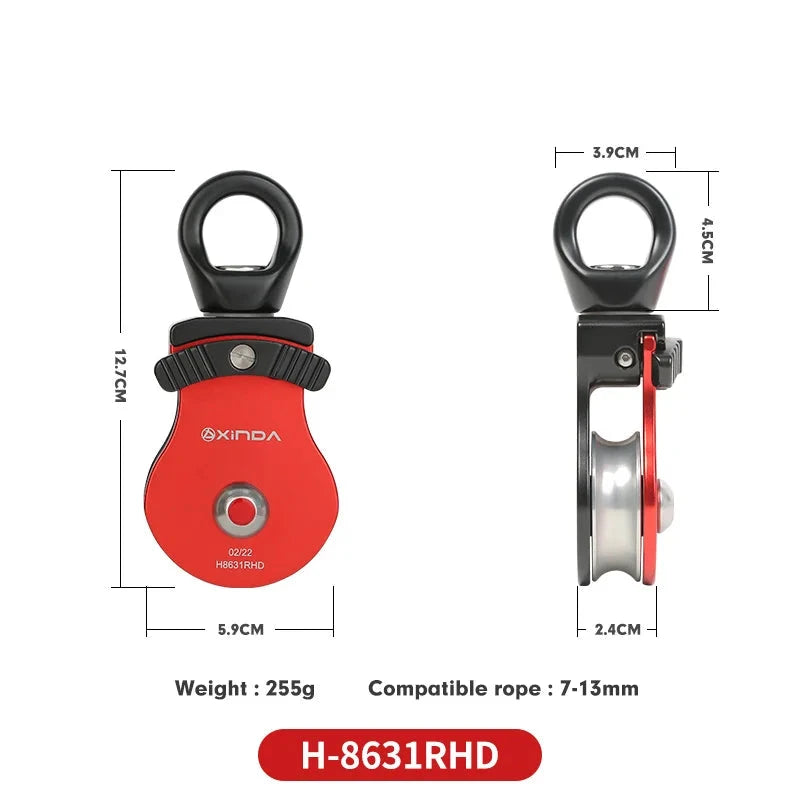 Xinda Rock Climbing Rope Hanging Pulley Ring