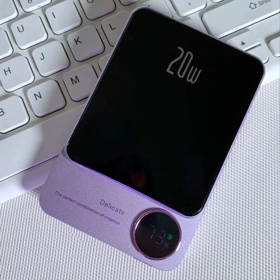 Alloy Magnetic Power Bank Wireless Fast Charger