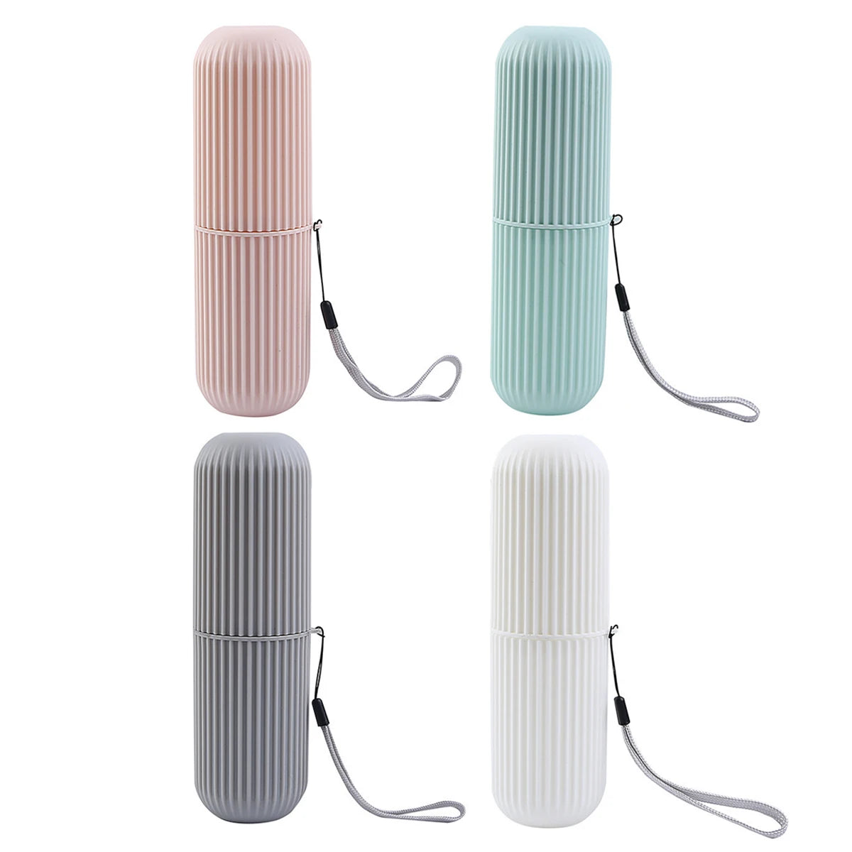 Portable Toothbrush and Toothpaste Holder Case