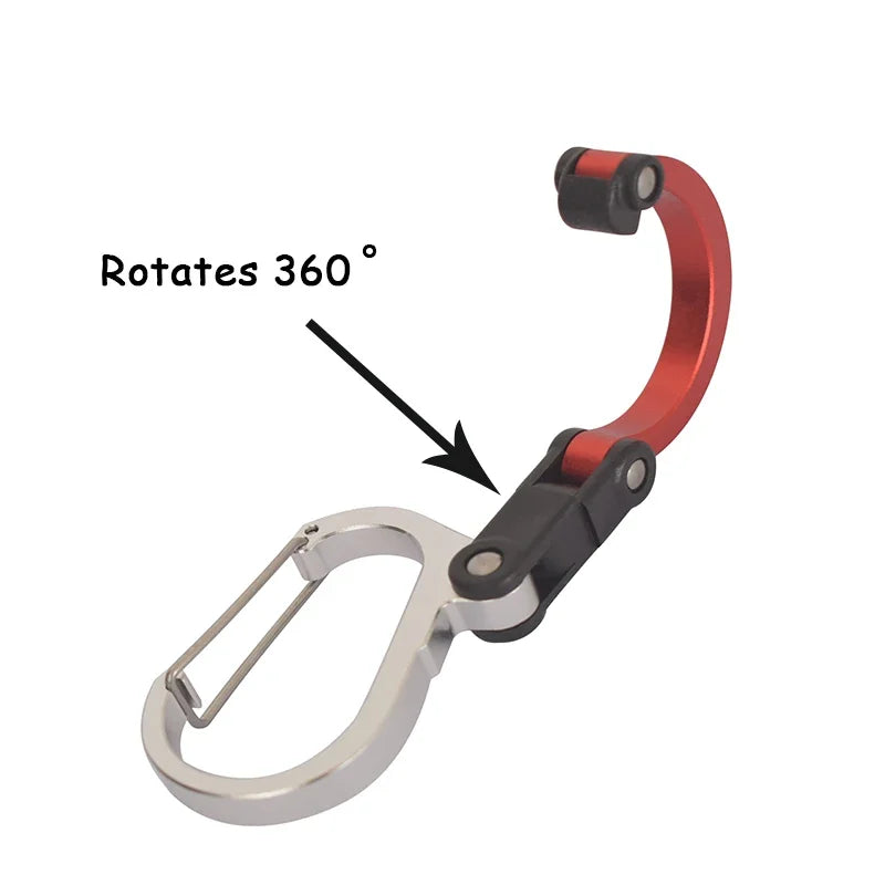 Multifunctional 360° Rotating Clip Carabiner
