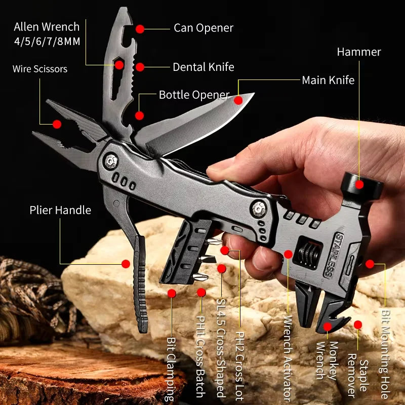 Multifunctional Hammer Knife Pliers
