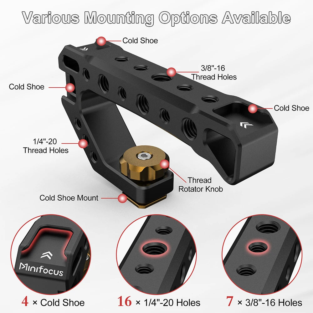 Camera Stabilizer Top Handle for filmmaking