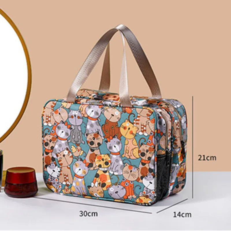 Large Capacity Cartoon Cosmetic Bag