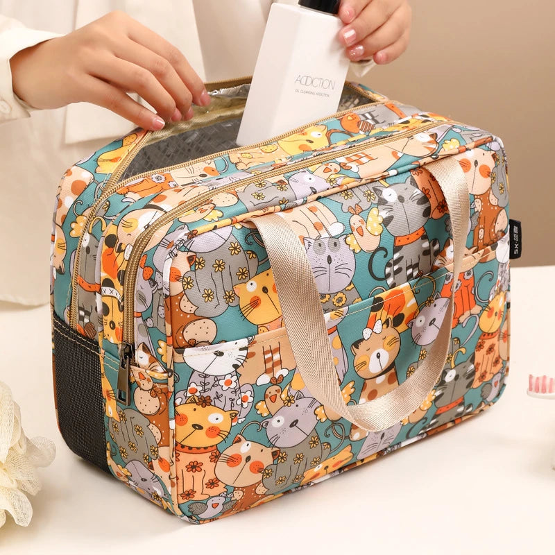 Large Capacity Cartoon Cosmetic Bag
