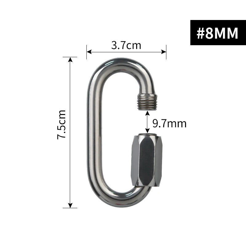 XINDA Safety Carabiner Stainless Steel O-Shape