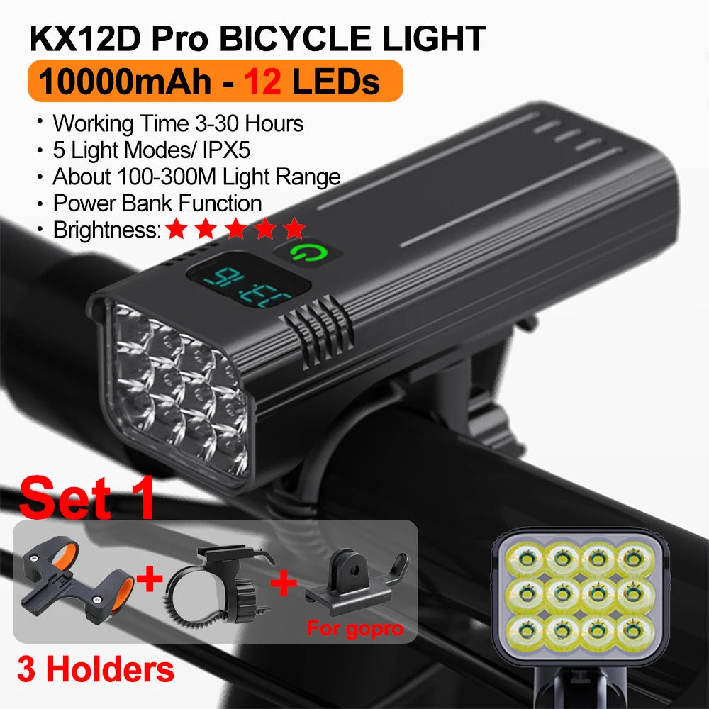 Bike Light with OLED Display & Power Bank