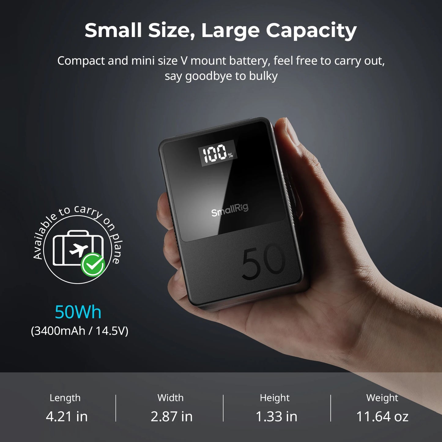 VB50 V Mount Battery