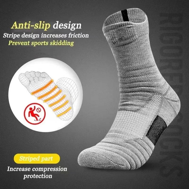 3 Pairs/Lot Men's Compression Sports Socks