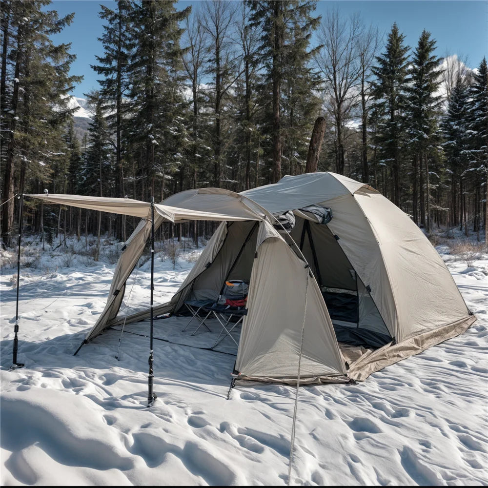Fireproof Winter Tent with Stove Jack & Snow Skirt
