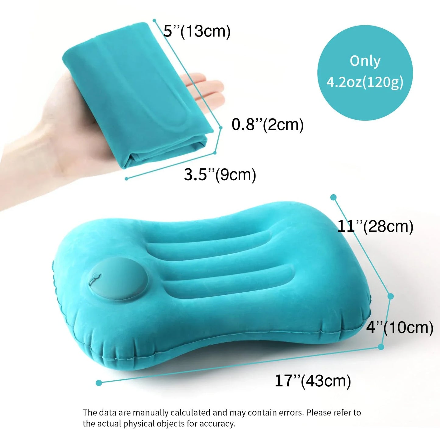 Portable Comfortable Inflatable Pillow