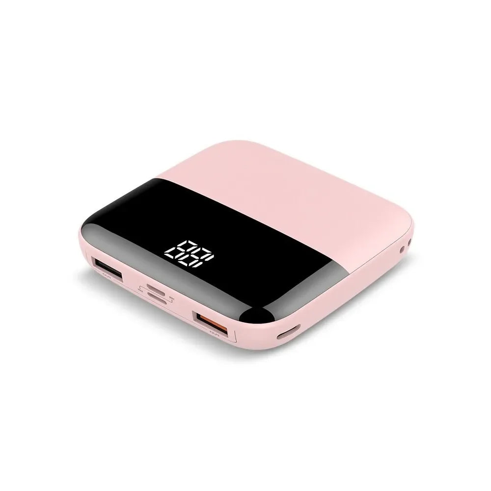 Mini Dual USB Portable Power Bank with Digital Display