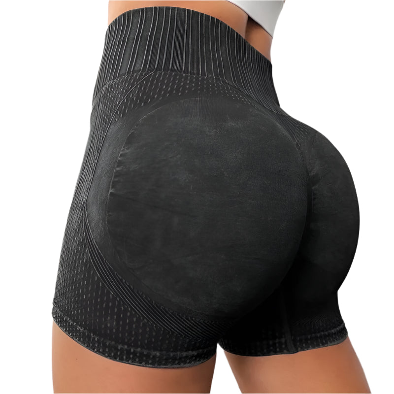 Seamless Knitted Buttock Sports Shorts