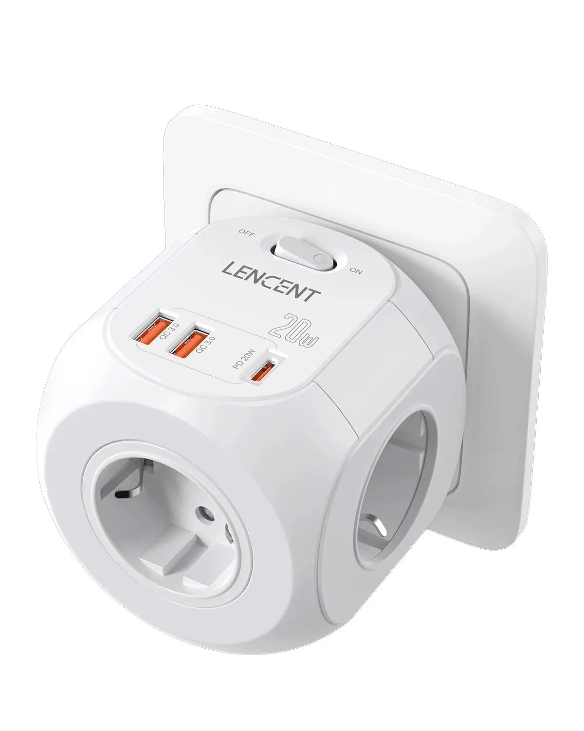 LENCENT Wall Socket Extender