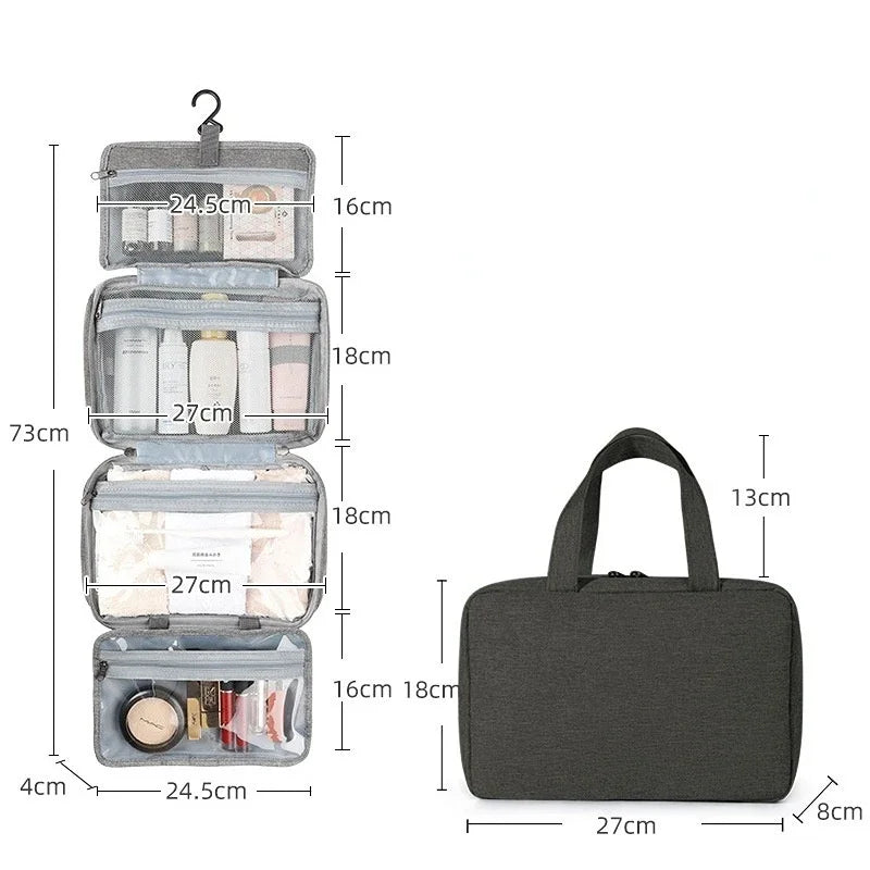 Travel Waterproof Folding Toiletry Bag