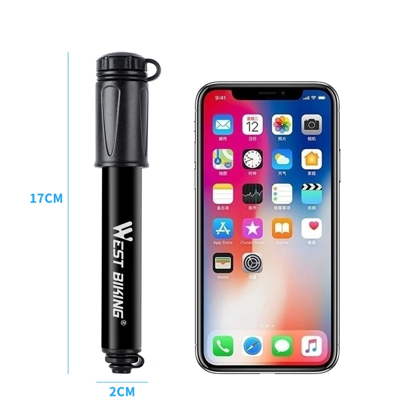 WEST BIKING Mini Bicycle Pump – 100 PSI