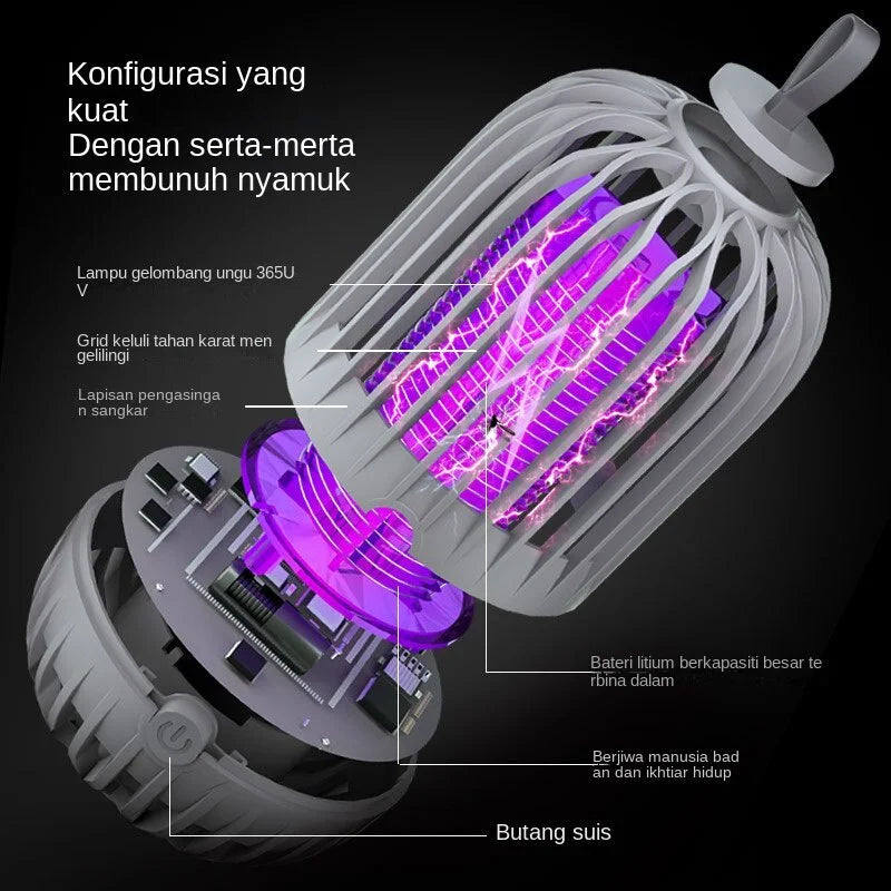USB Rechargeable Electric Shock Mosquito Killer Lamp