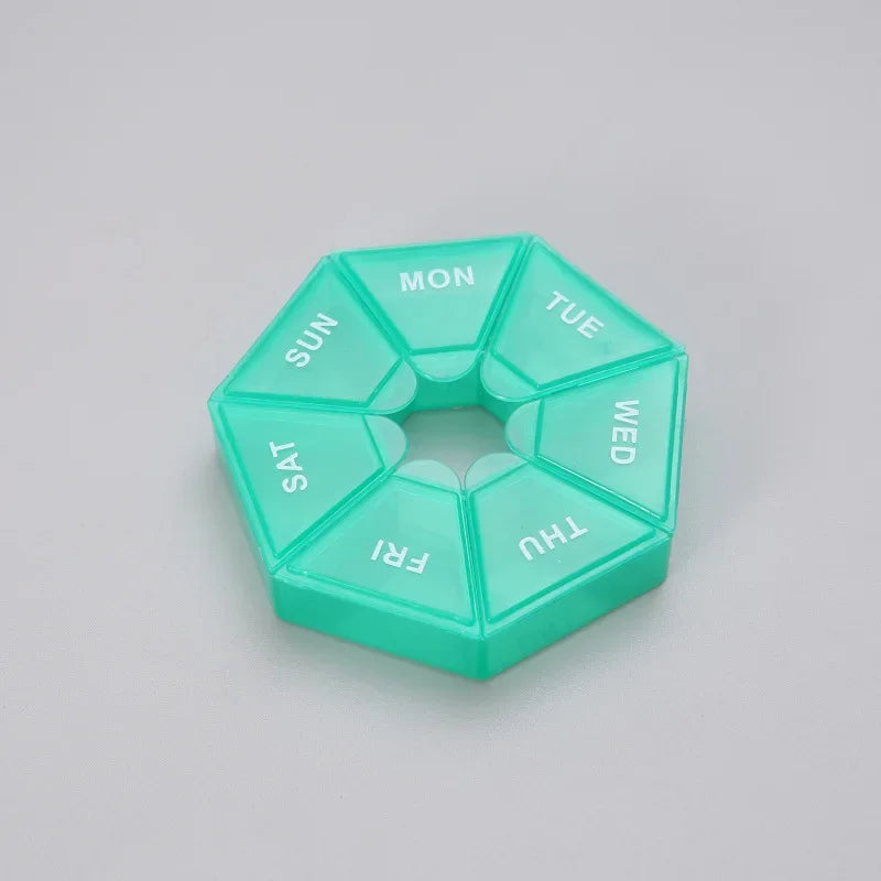 Mini Portable 7-Day Pill Organizer Box
