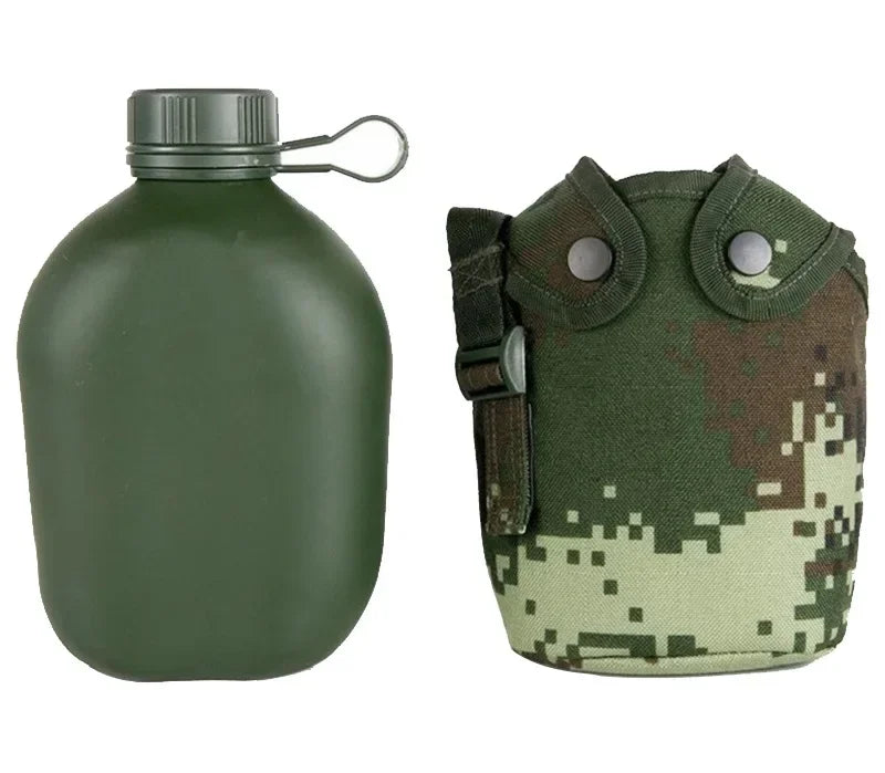 1L Camouflage Aluminum Tactical Water Bottle